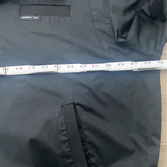 Vintage Members Only Racer Jacket Mens XXL Black Lightweight Zip Up Bomber Coat - Picture 14 of 16